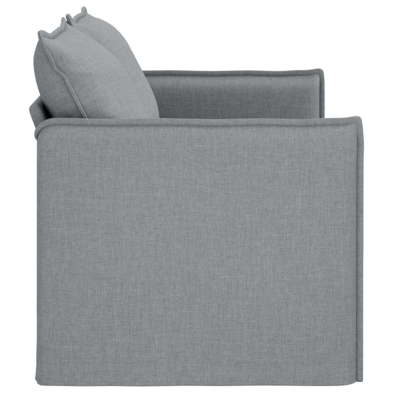 Sofa Jasnoszary 156 x 82 x 85 cm tkanina