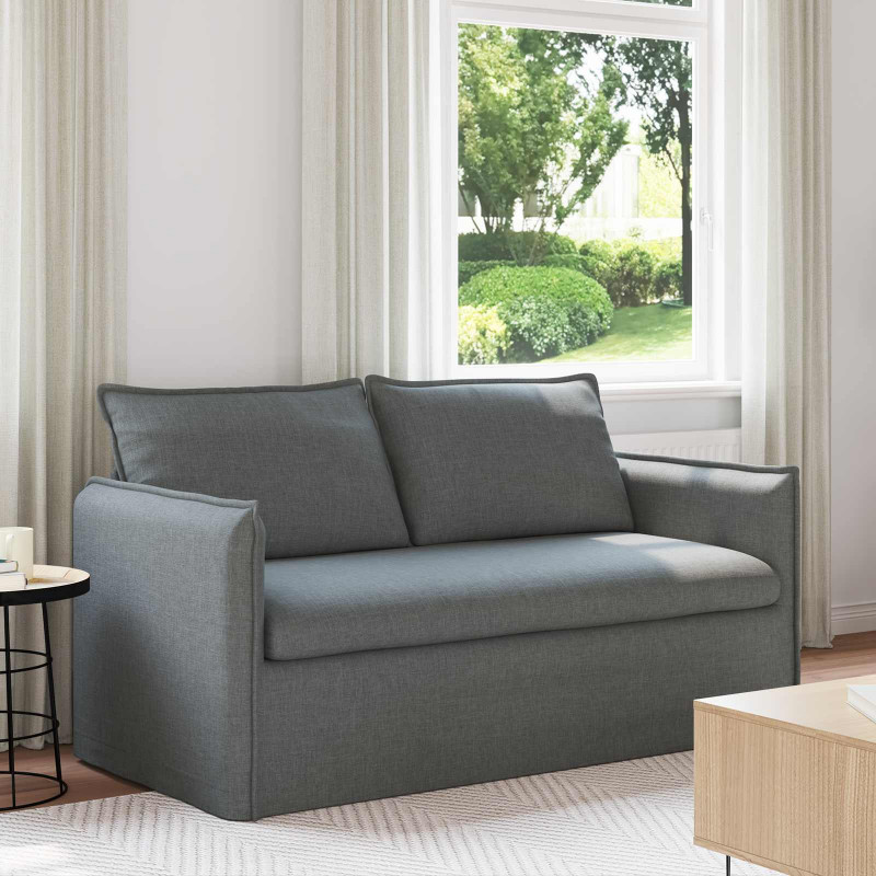Sofa Ciemnoszary 156 x 82 x 85 cm tkanina