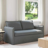 Sofa Ciemnoszary 156 x 82 x 85 cm tkanina