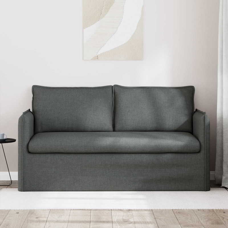 Sofa Ciemnoszary 156 x 82 x 85 cm tkanina