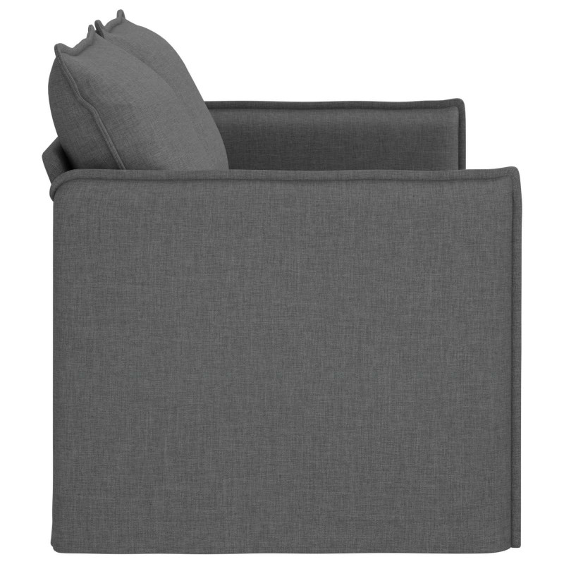 Sofa Ciemnoszary 156 x 82 x 85 cm tkanina