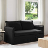 Sofa Czarny 156 x 82 x 85 cm tkanina