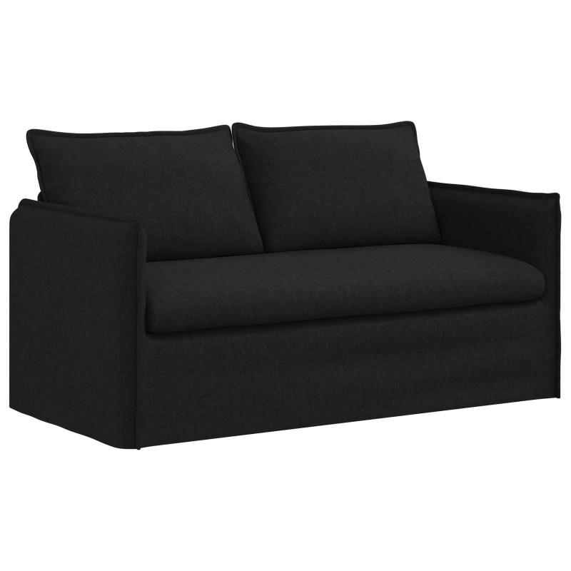 Sofa Czarny 156 x 82 x 85 cm tkanina