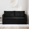 Sofa Czarny 156 x 82 x 85 cm tkanina