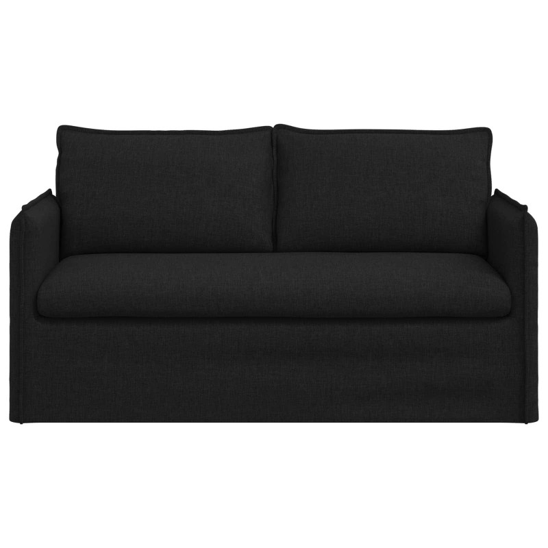 Sofa Czarny 156 x 82 x 85 cm tkanina