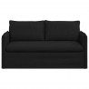 Sofa Czarny 156 x 82 x 85 cm tkanina