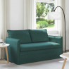 Sofa Ciemna zieleń 156 x 82 x 85 cm tkanina