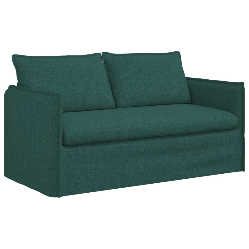 Sofa Ciemna zieleń 156 x 82 x 85 cm tkanina
