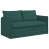 Sofa Ciemna zieleń 156 x 82 x 85 cm tkanina