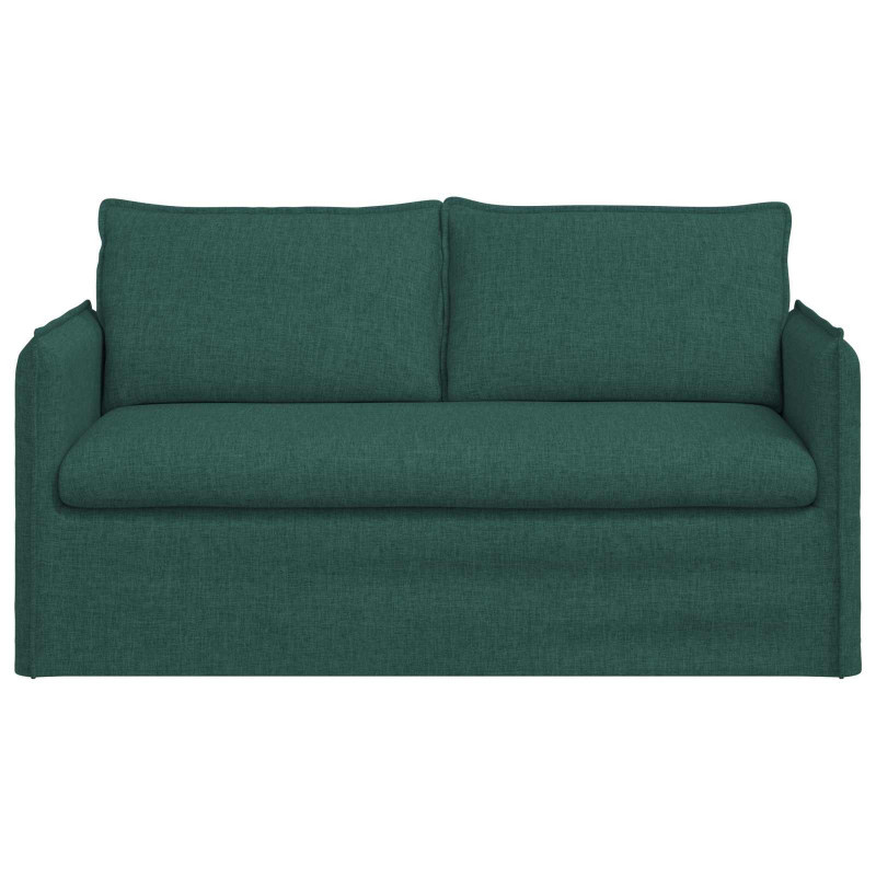 Sofa Ciemna zieleń 156 x 82 x 85 cm tkanina