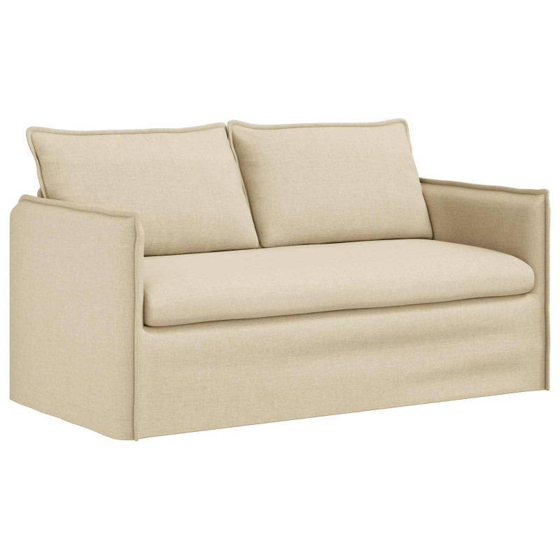 Sofa Kremowy 156 x 82 x 85 cm tkanina