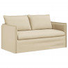 Sofa Kremowy 156 x 82 x 85 cm tkanina