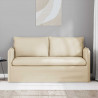 Sofa Kremowy 156 x 82 x 85 cm tkanina