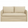 Sofa Kremowy 156 x 82 x 85 cm tkanina