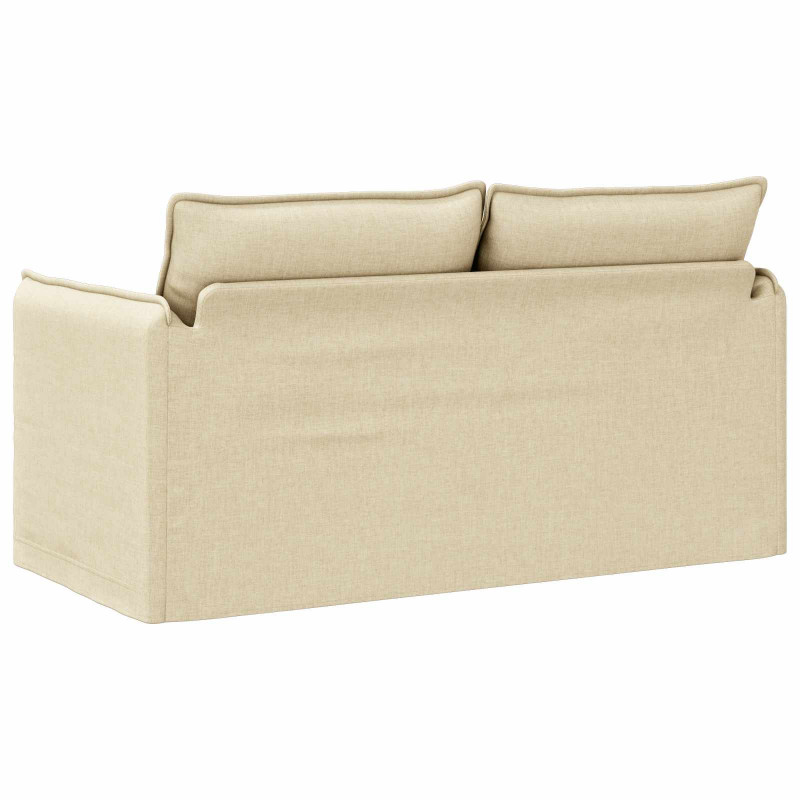Sofa Kremowy 156 x 82 x 85 cm tkanina