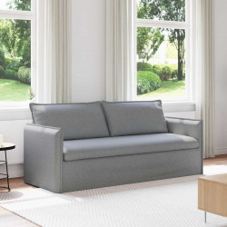 Sofa Jasnoszary 196 x 82 x 85 cm tkanina