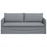 Sofa Jasnoszary 196 x 82 x 85 cm tkanina