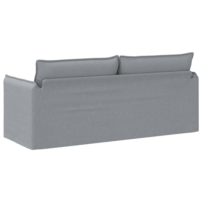 Sofa Jasnoszary 196 x 82 x 85 cm tkanina