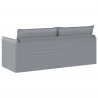 Sofa Jasnoszary 196 x 82 x 85 cm tkanina