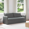 Sofa Ciemnoszary 196 x 82 x 85 cm tkanina