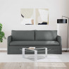 Sofa Ciemnoszary 196 x 82 x 85 cm tkanina