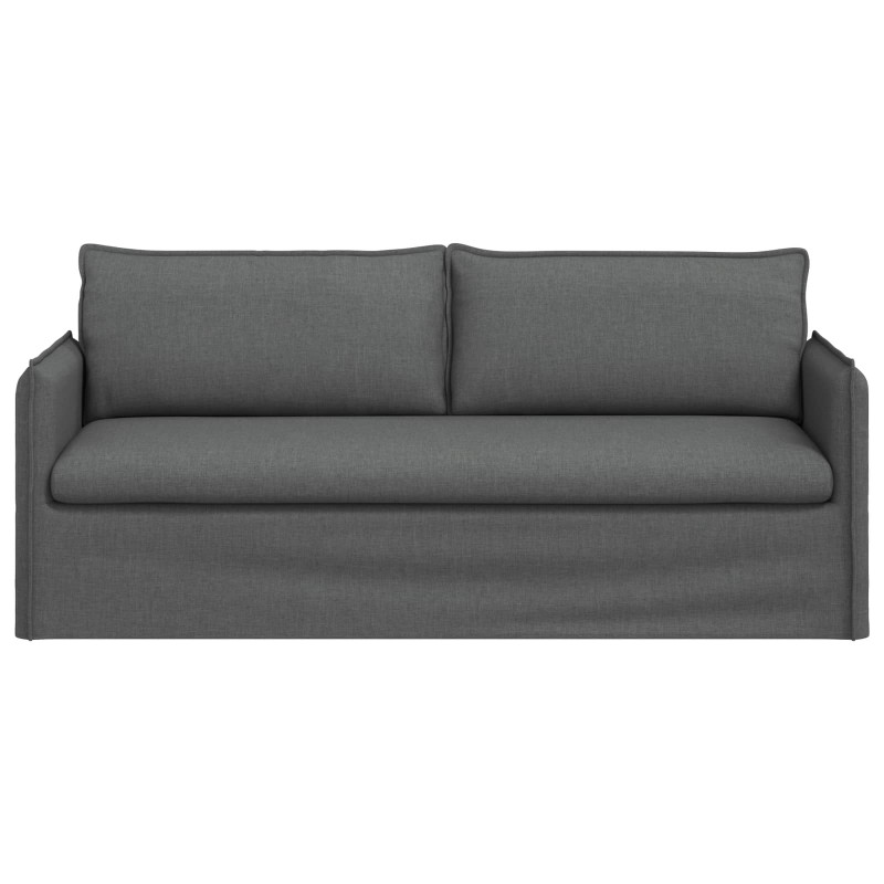 Sofa Ciemnoszary 196 x 82 x 85 cm tkanina