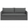 Sofa Ciemnoszary 196 x 82 x 85 cm tkanina