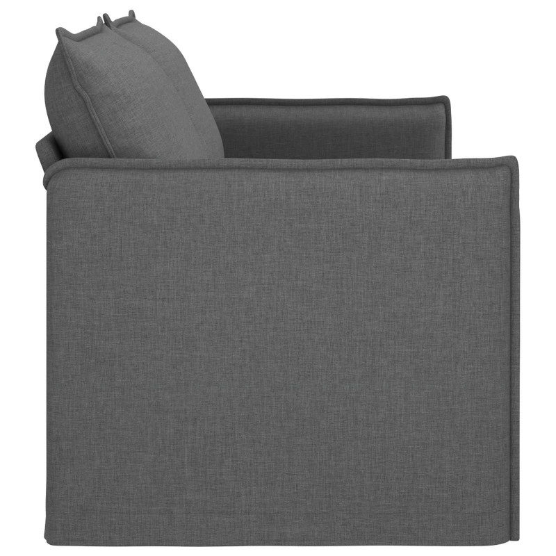 Sofa Ciemnoszary 196 x 82 x 85 cm tkanina