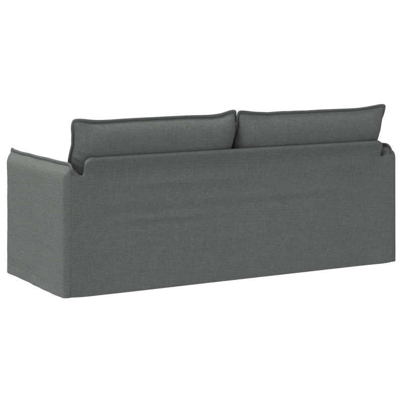 Sofa Ciemnoszary 196 x 82 x 85 cm tkanina