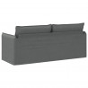 Sofa Ciemnoszary 196 x 82 x 85 cm tkanina