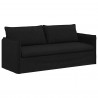 Sofa Czarny 196 x 82 x 85 cm tkanina