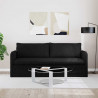 Sofa Czarny 196 x 82 x 85 cm tkanina
