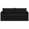 Sofa Czarny 196 x 82 x 85 cm tkanina