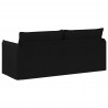 Sofa Czarny 196 x 82 x 85 cm tkanina