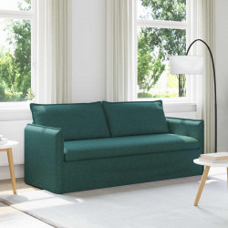 Sofa Ciemna zieleń 196 x 82 x 85 cm tkanina