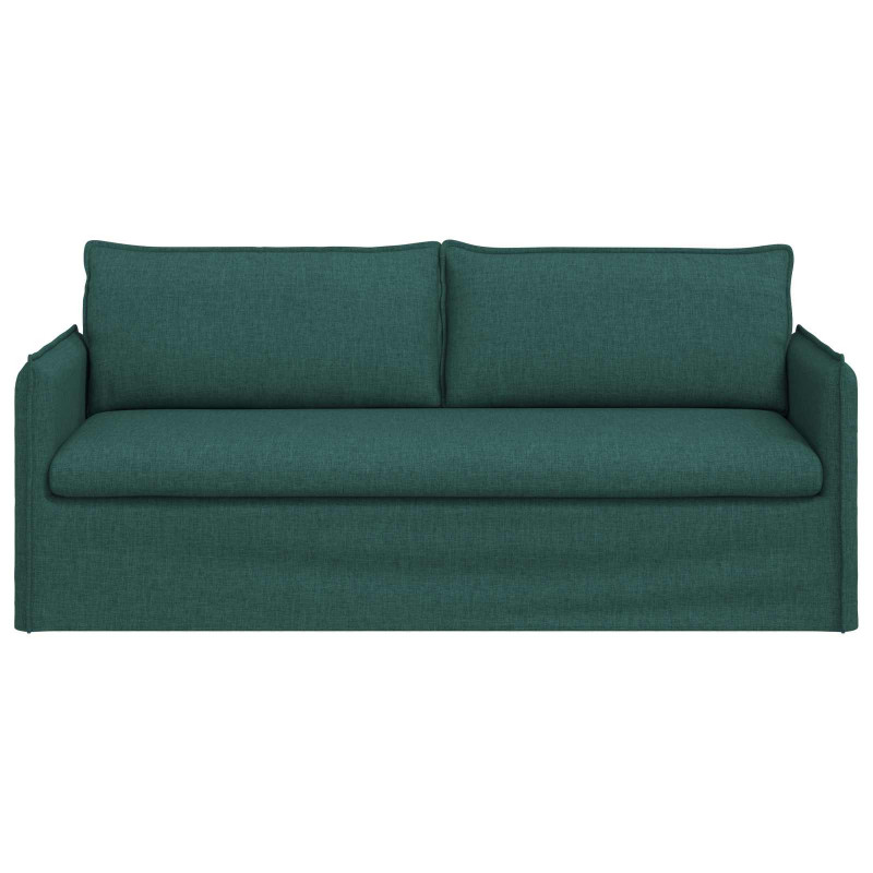 Sofa Ciemna zieleń 196 x 82 x 85 cm tkanina
