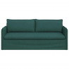 Sofa Ciemna zieleń 196 x 82 x 85 cm tkanina