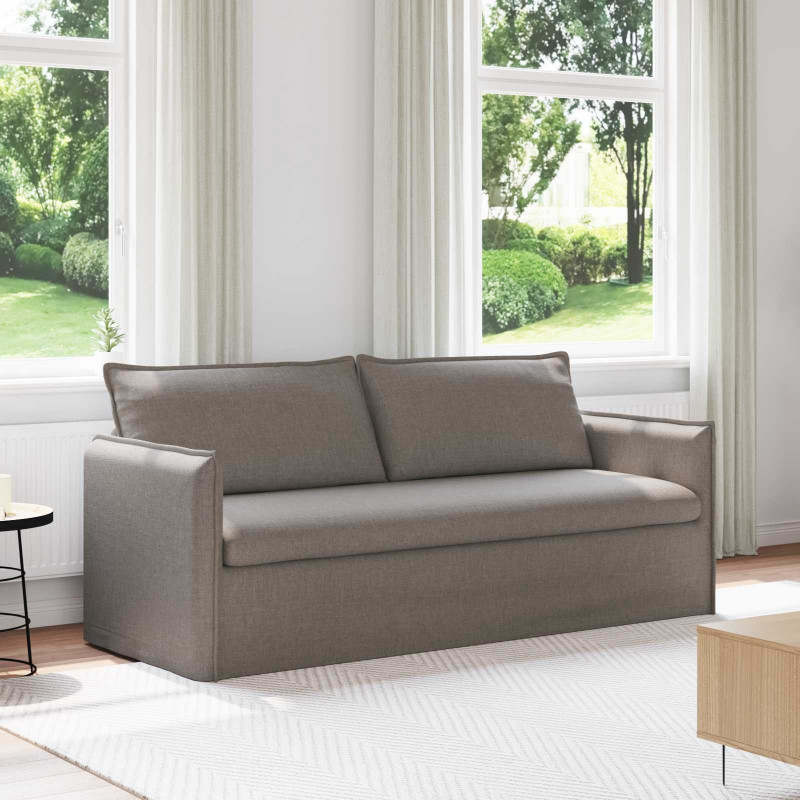 Sofa Ciemnoszary 196 x 82 x 85 cm tkanina