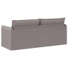 Sofa Ciemnoszary 196 x 82 x 85 cm tkanina