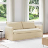 Sofa Kremowy 196 x 82 x 85 cm tkanina