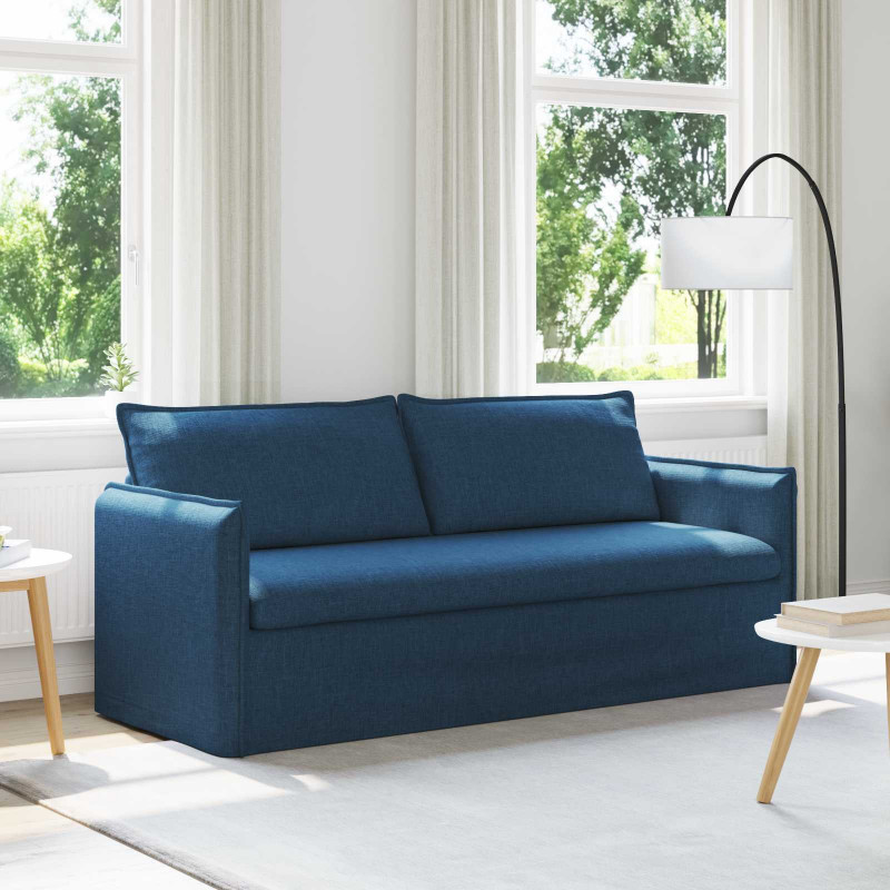 Sofa Niebieski 196 x 82 x 85 cm tkanina