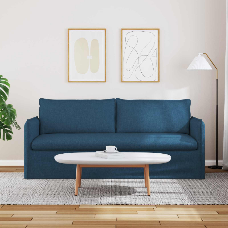 Sofa Niebieski 196 x 82 x 85 cm tkanina