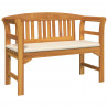 Ławka Różana Kremowa biel 114 x 46 x 82,5 cm Lite Drewno Akacji