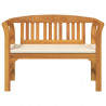 Ławka Różana Kremowa biel 114 x 46 x 82,5 cm Lite Drewno Akacji