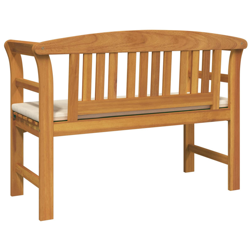 Ławka Różana Kremowa biel 114 x 46 x 82,5 cm Lite Drewno Akacji