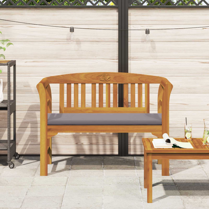 Ławka Różana Naturalny 114 x 46 x 82,5 cm Lite Drewno Akacji
