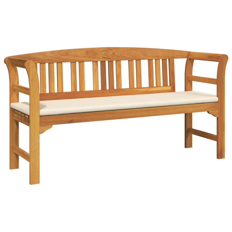 Ławka Różana Naturalny 157 x 46 x 82,5 cm Lite Drewno Akacji