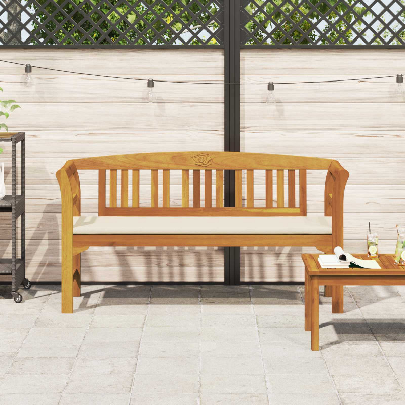 Ławka Różana Naturalny 157 x 46 x 82,5 cm Lite Drewno Akacji