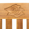 Ławka Różana Naturalny 157 x 46 x 82,5 cm Lite Drewno Akacji
