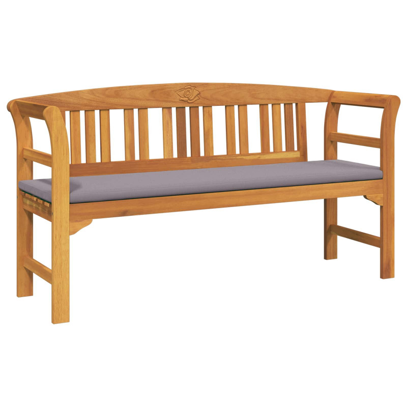 Ławka Różana Naturalny 157 x 46 x 82,5 cm Lite Drewno Akacji